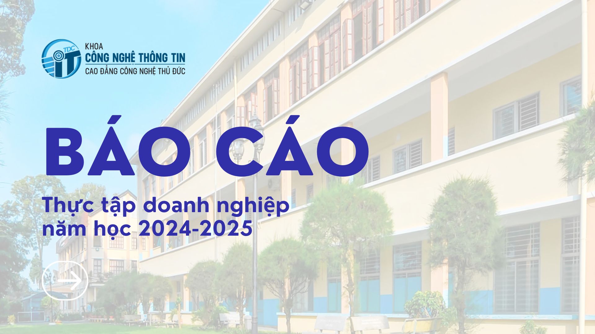 Thông báo thời gian báo cáo thực tập doanh nghiệp hè năm học 2024-2025